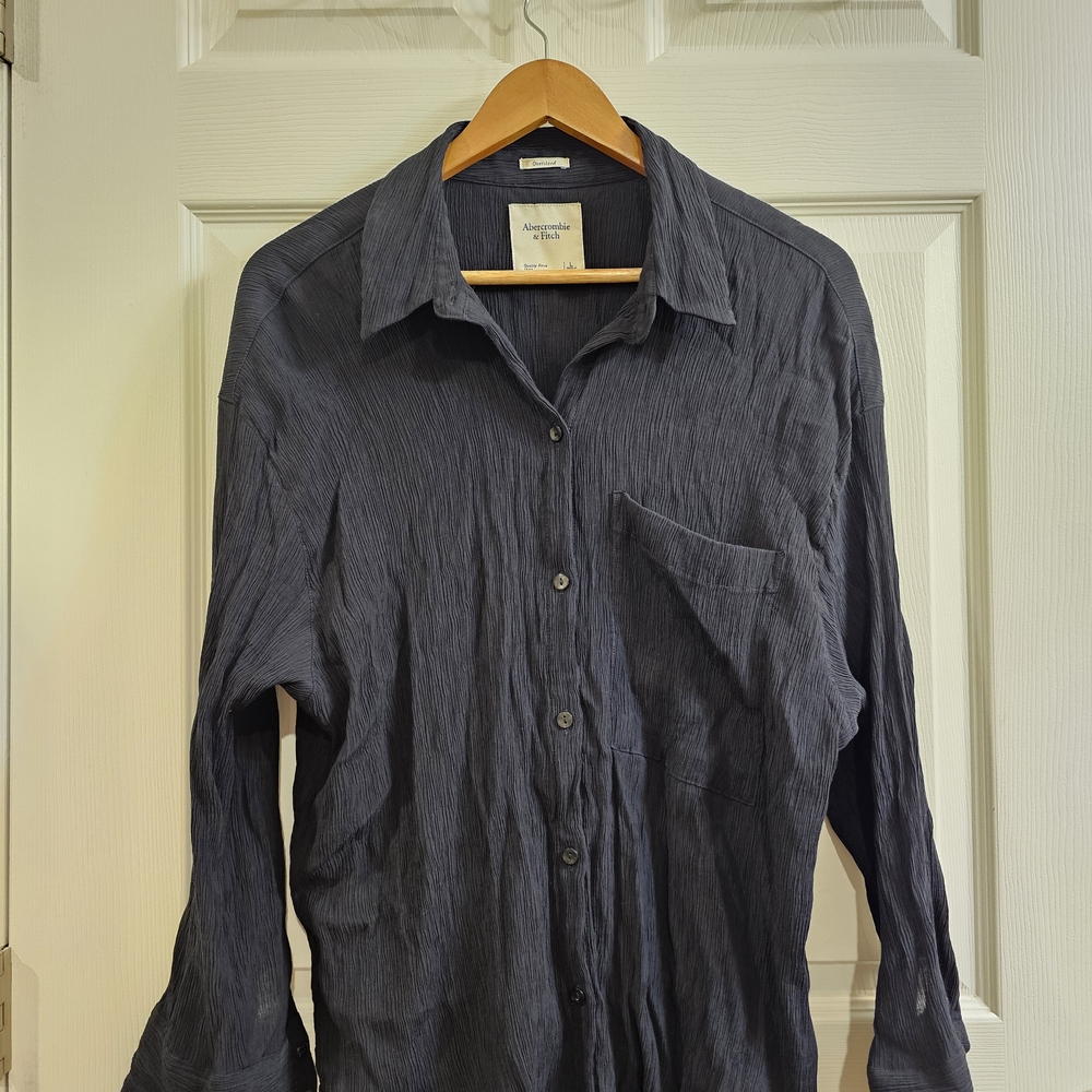 A&F Textured Button Down